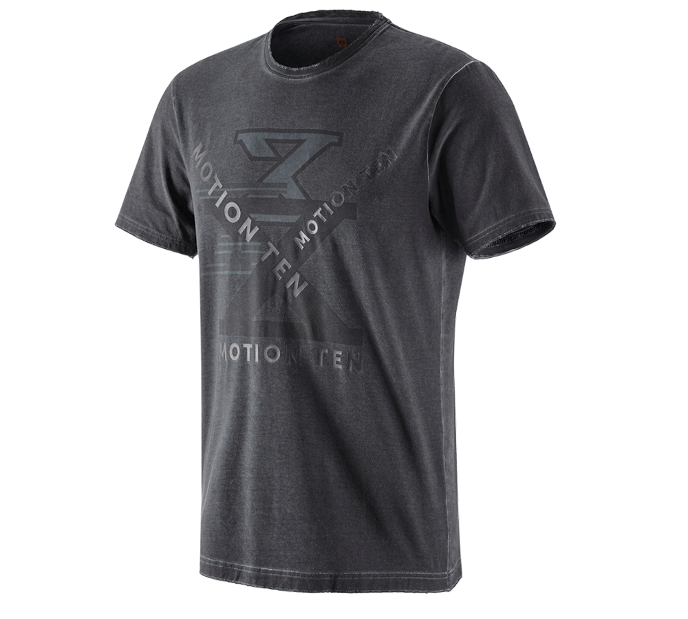 Shirts & Co.: T-Shirt e.s.motion ten + oxidschwarz vintage