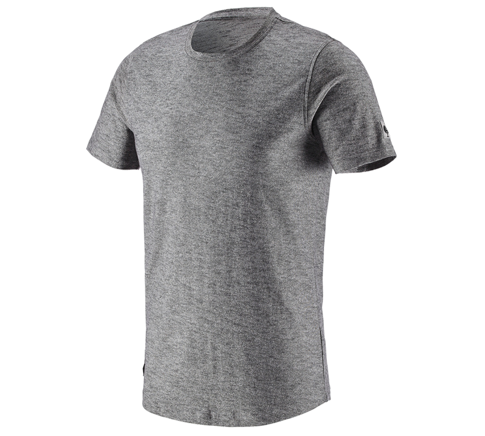 Shirts & Co.: T-Shirt e.s.vintage + schwarz melange