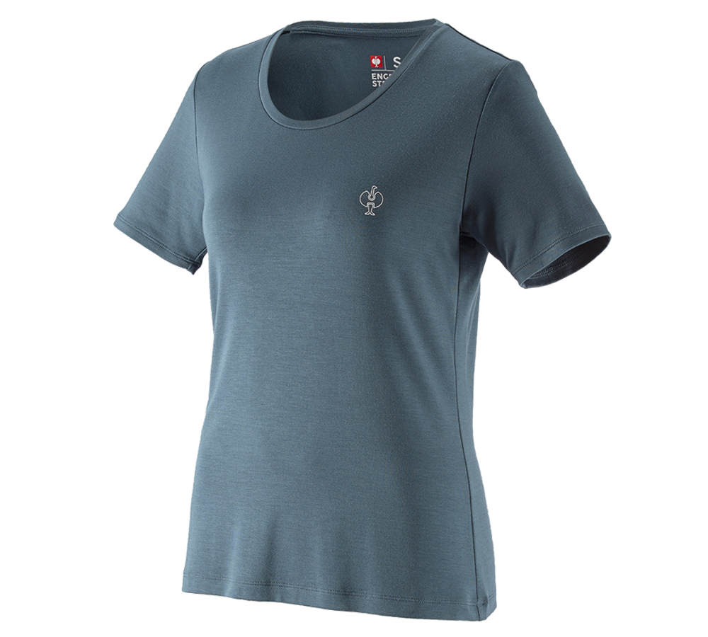 Themen: Modal-Shirt e.s. ventura vintage, Damen + eisenblau