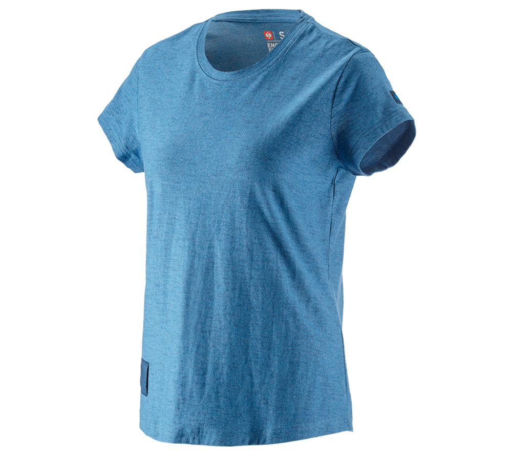 Hauts: T-shirt e.s.vintage,femmes + bleu arctique mélange