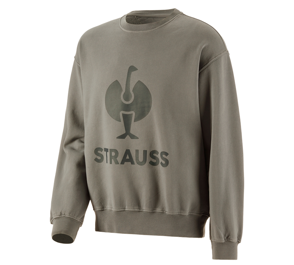 Hauts: Sweatshirt Oversize e.s.motion ten + vert marais vintage