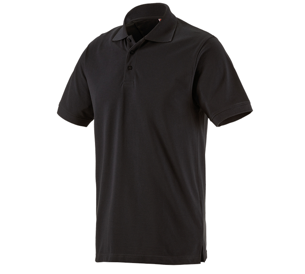 Shirts & Co.: Piqué-Polo e.s.industry + schwarz