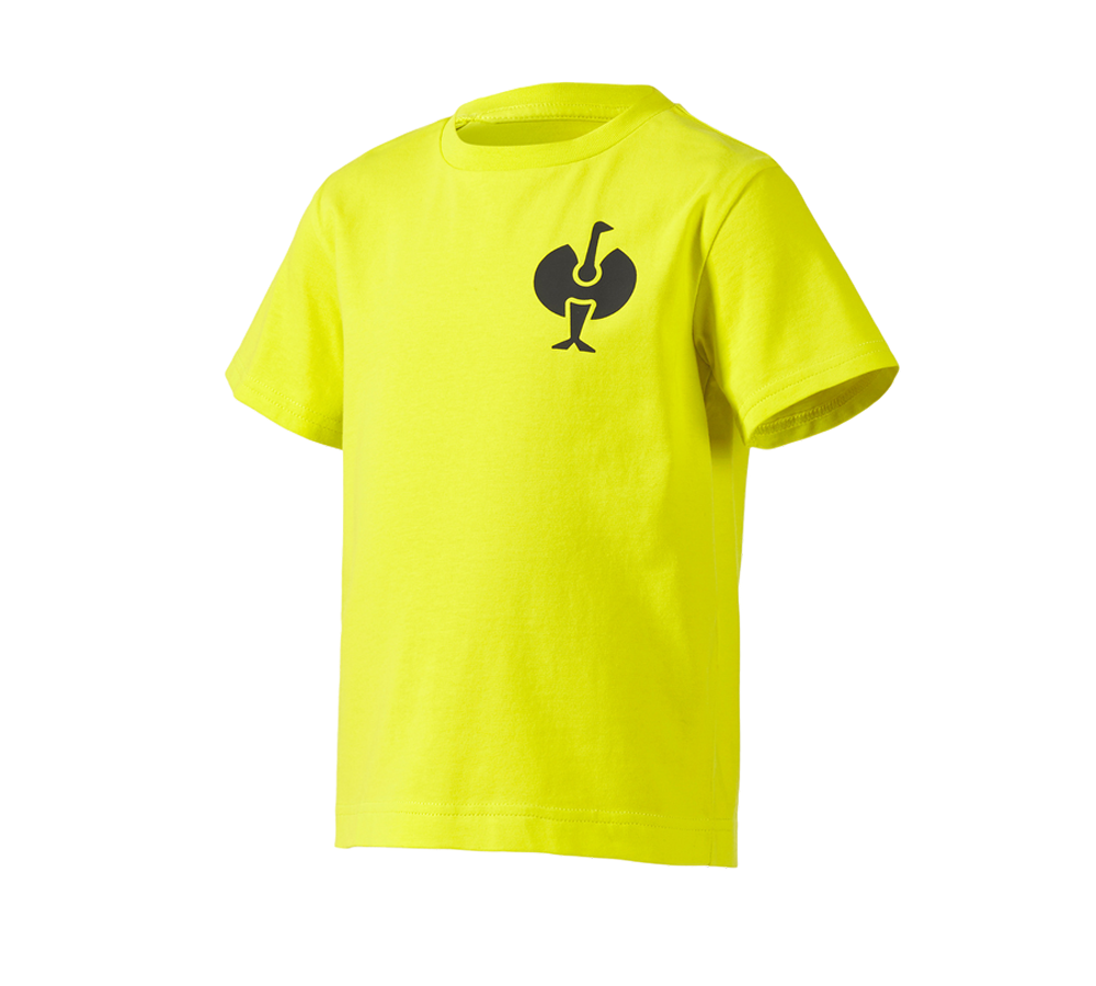 Thèmes: T-Shirt e.s.trail, enfants + jaune acide/noir