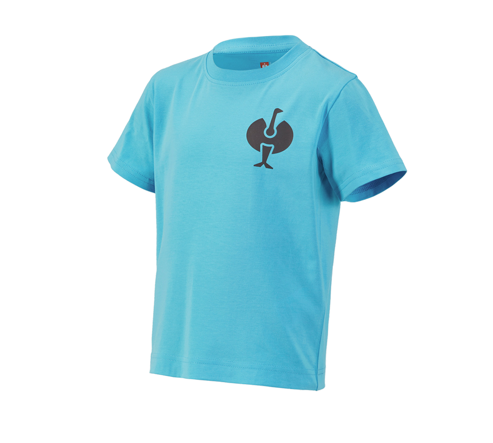 Shirts & Co.: T-Shirt e.s.trail, Kinder + lapistürkis/anthrazit