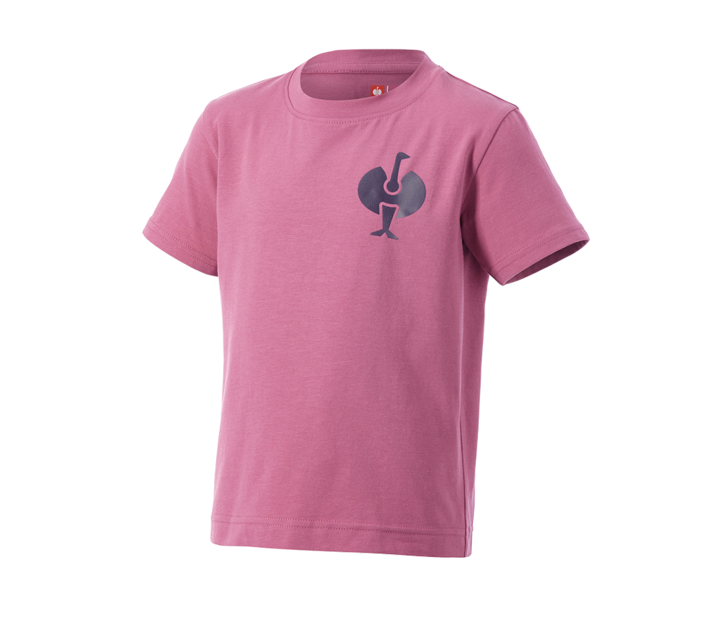 Vêtements: T-Shirt e.s.trail, enfants + rose tara/bleu profond