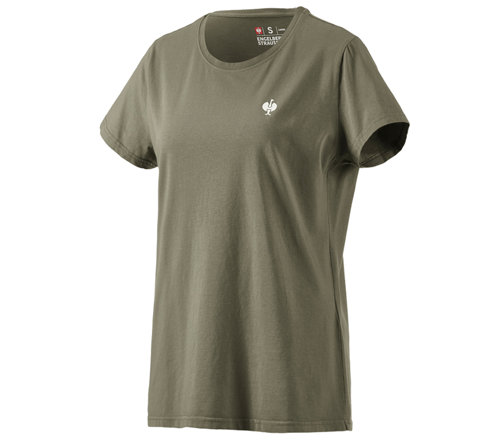Hauts: T-Shirt e.s.motion ten pure, femmes + vert marais vintage