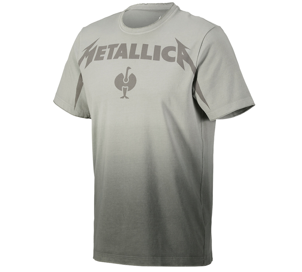 Shirts & Co.: Metallica cotton tee + magnetgrau/granit