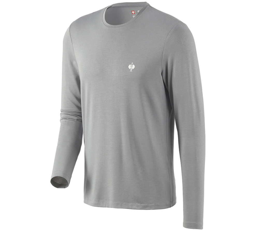 Shirts & Co.: Modal-Longsleeve e.s.concrete + perlgrau