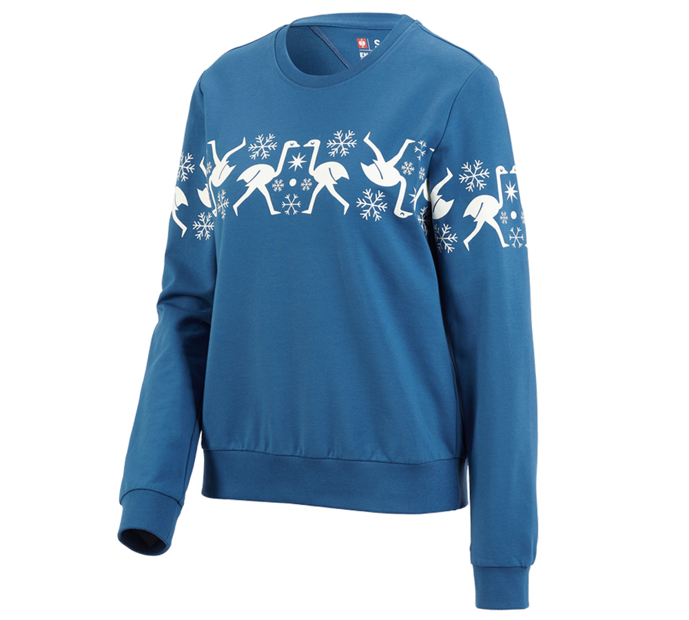Geschenkideen: e.s. Norweger Sweatshirt, Damen + baltikblau