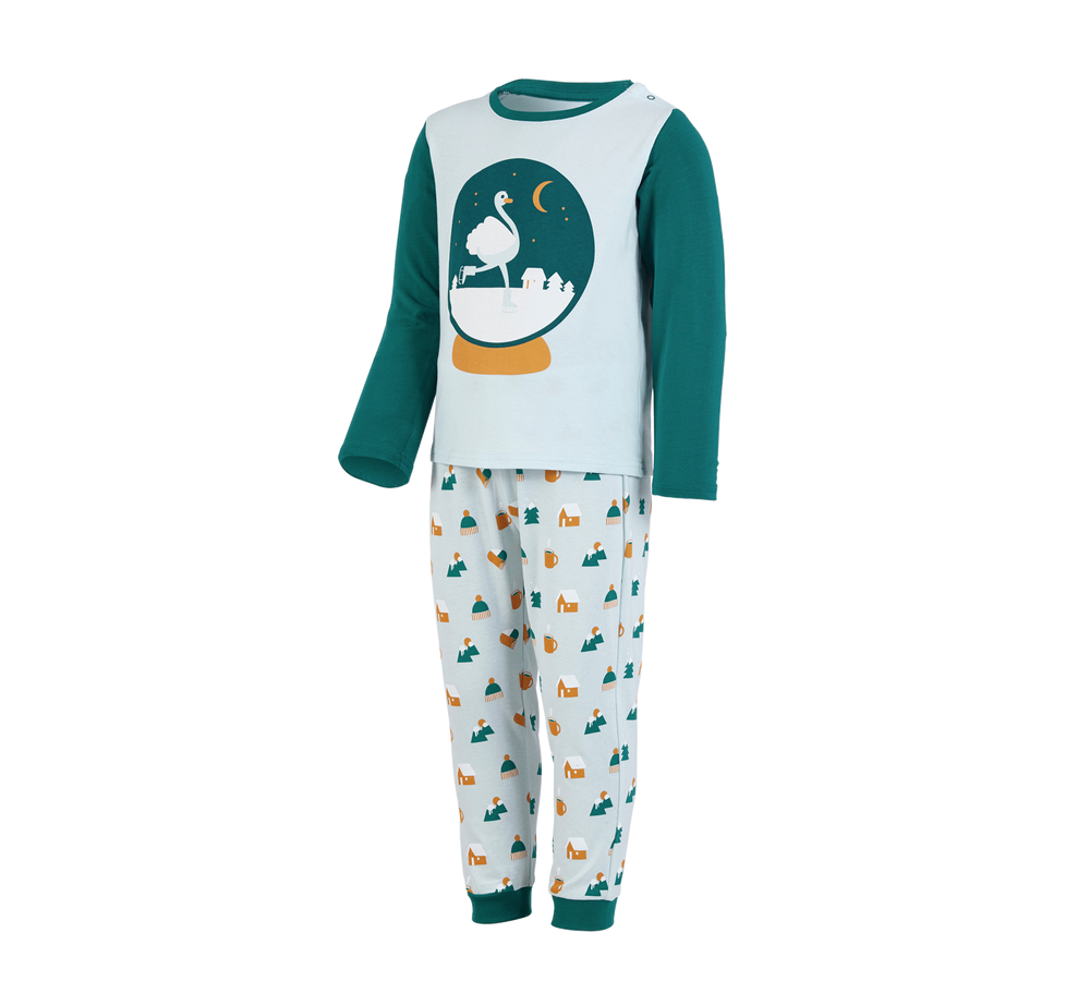 Für die Kleinen: e.s. Baby Pyjama + eiswasserblau
