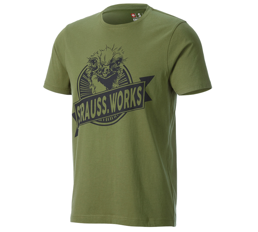Vêtements: T-shirt e.s.iconic works + vert montagne