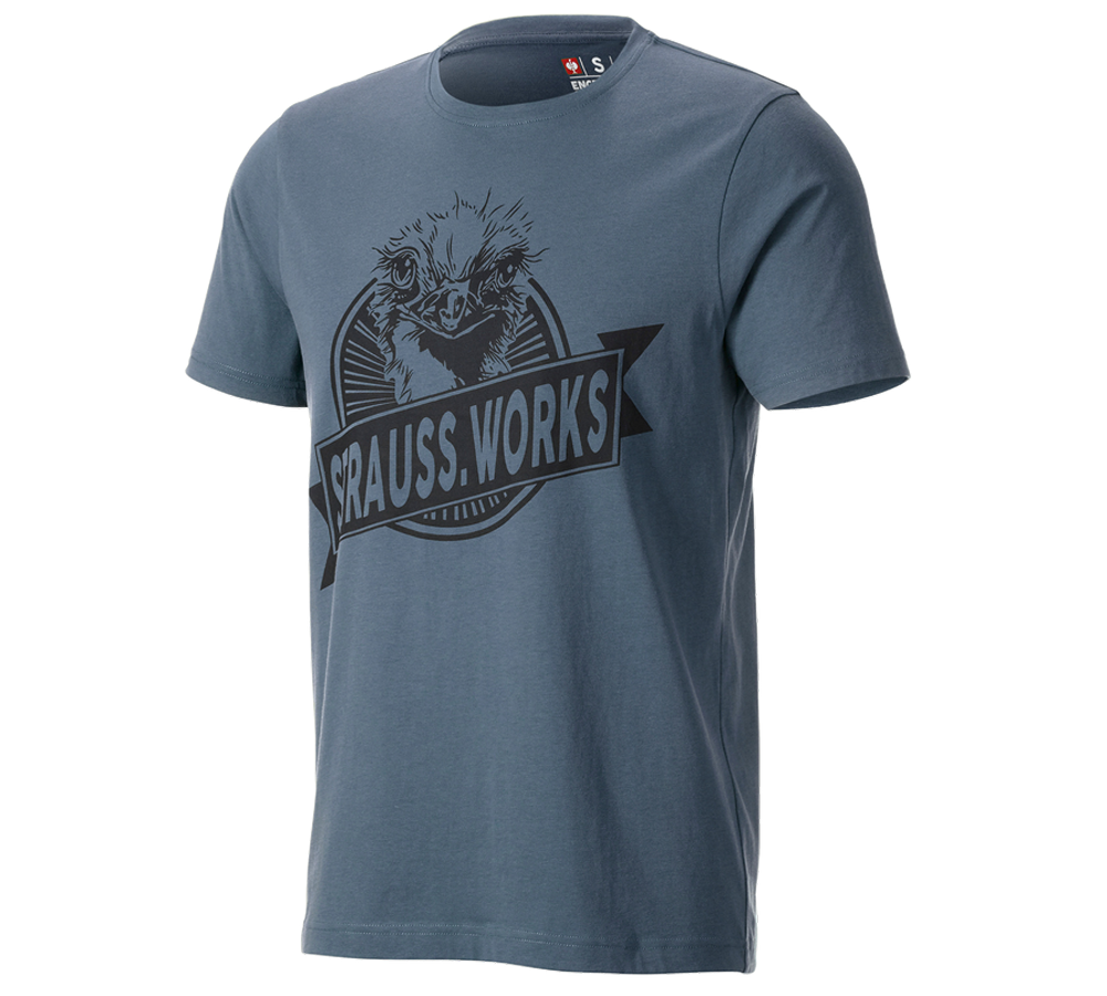 Themen: T-Shirt e.s.iconic works + oxidblau