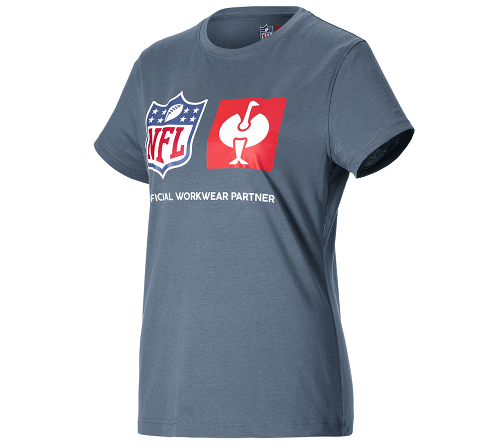 Shirts & Co.: NFL T-Shirt cotton, ladies + oxidblau