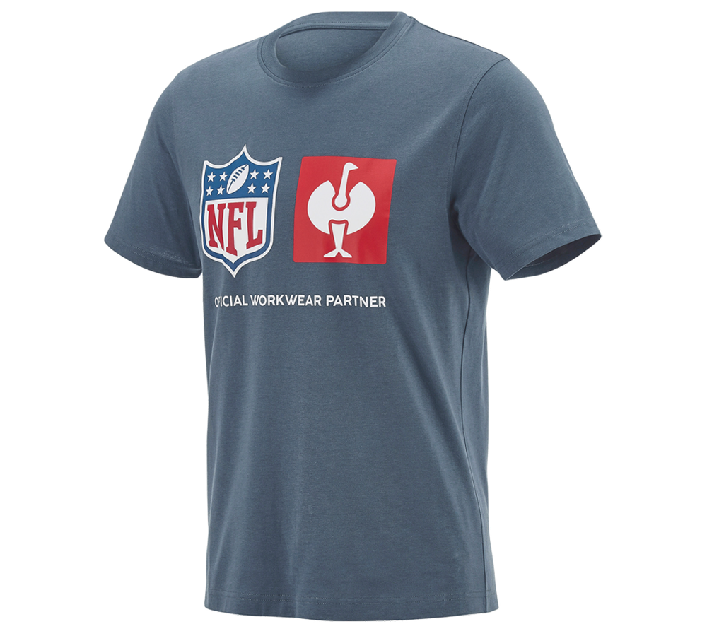 Hauts: NFL T-Shirt cotton + bleu oxyde