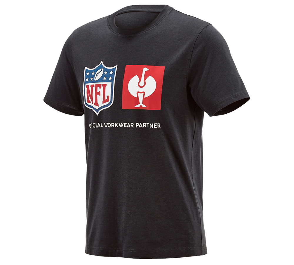 Hauts: NFL T-Shirt cotton + noir