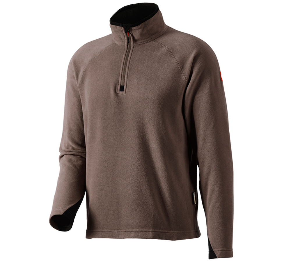 Shirts & Co.: Microfleece Troyer dryplexx® micro + kastanie