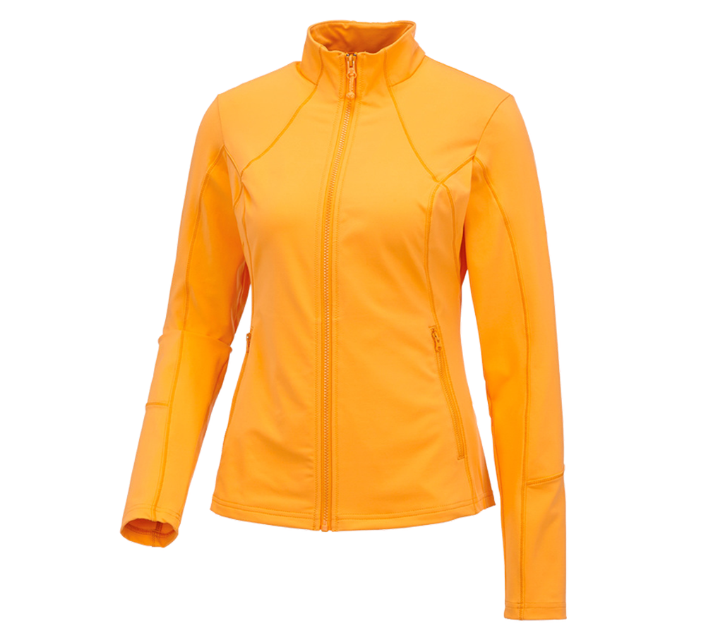 Thèmes: e.s. Veste sweat fonctionnel solid, femmes + orange clair
