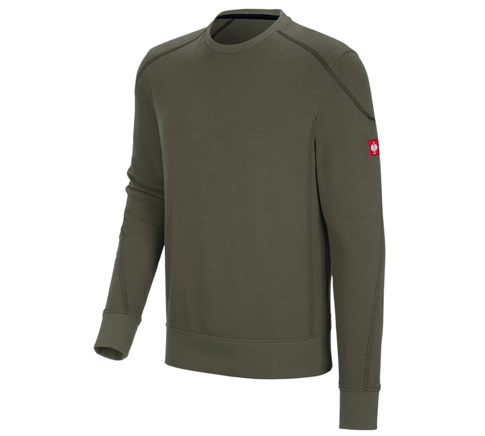 Shirts & Co.: Sweatshirt cotton slub e.s.roughtough + thymian