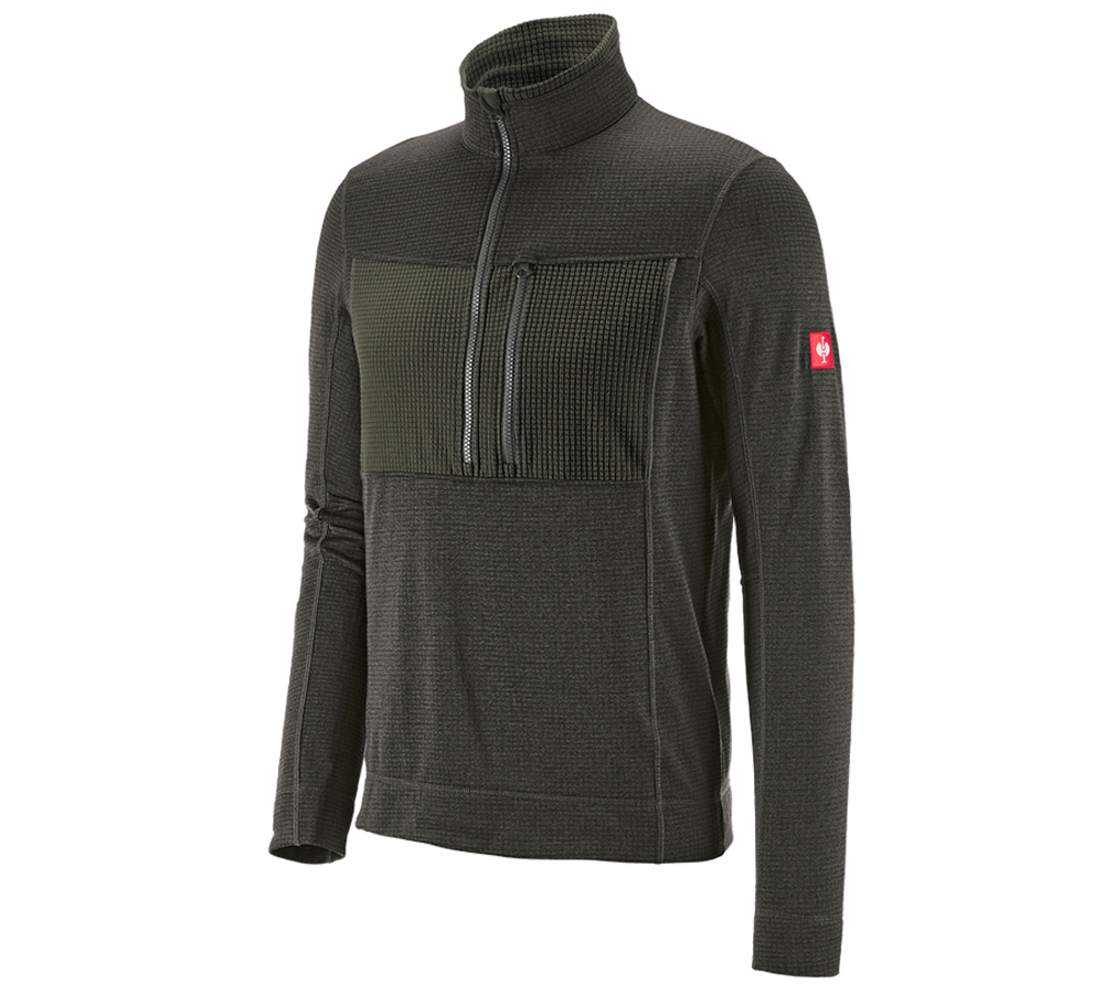 Froid: Pull camionneur climacell e.s.dynashield + thym mélange