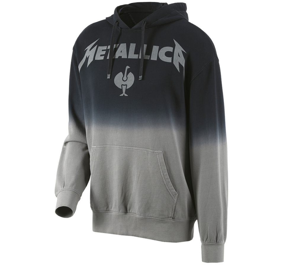 Kollaborationen: Metallica cotton hoodie, men + schwarz/granit