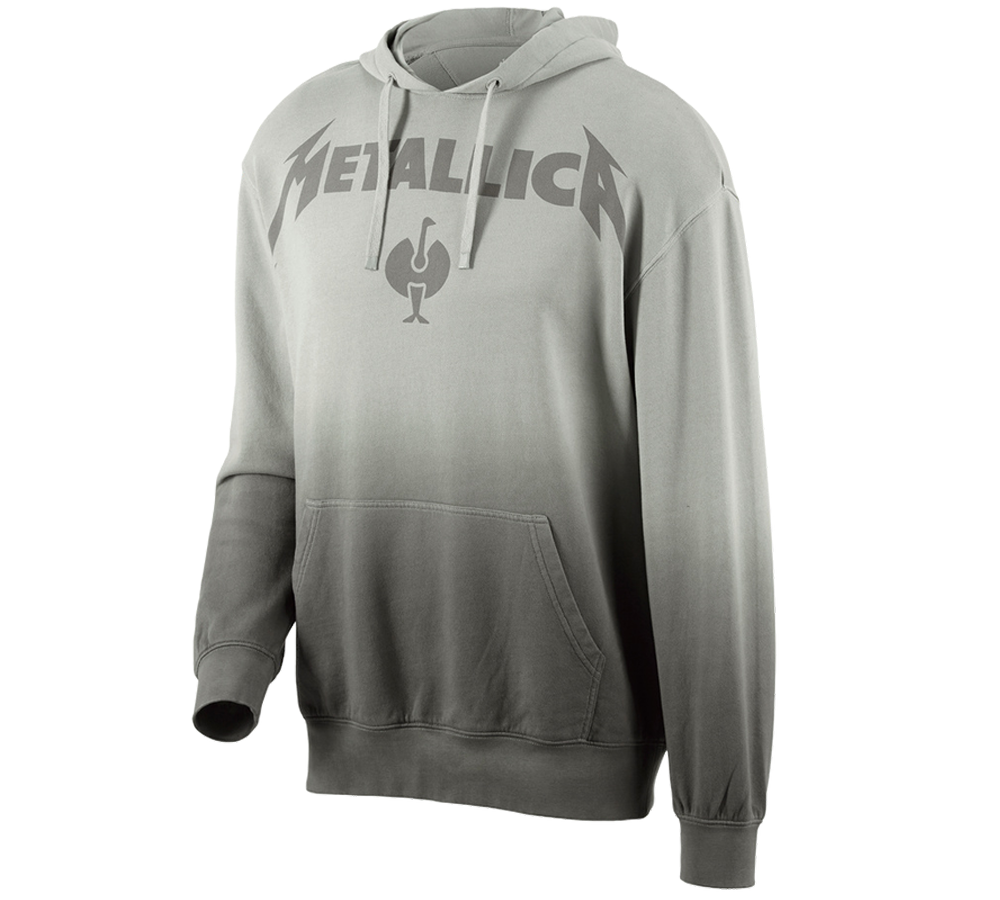 Shirts & Co.: Metallica cotton hoodie, men + magnetgrau/granit