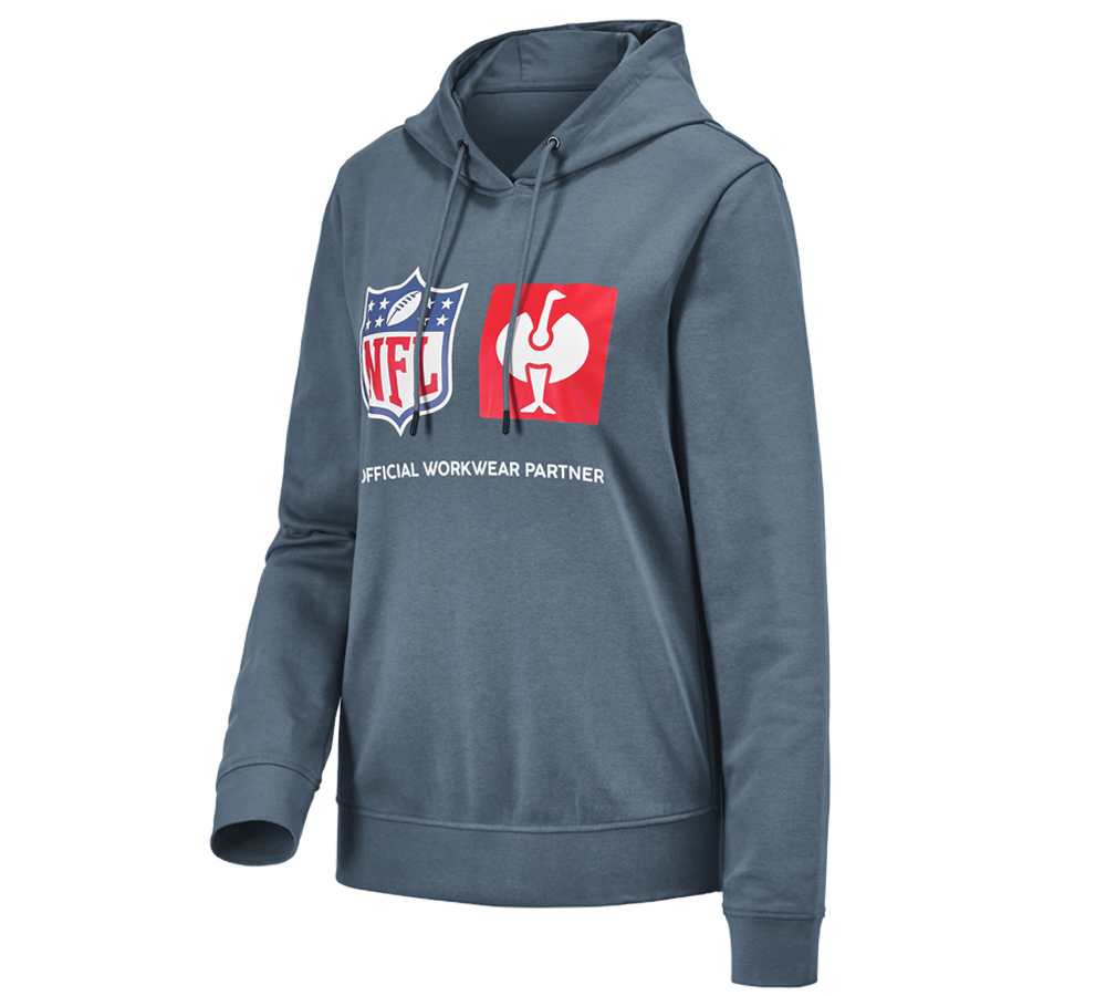 Hauts: NFL Hoodie cotton, ladies + bleu oxyde