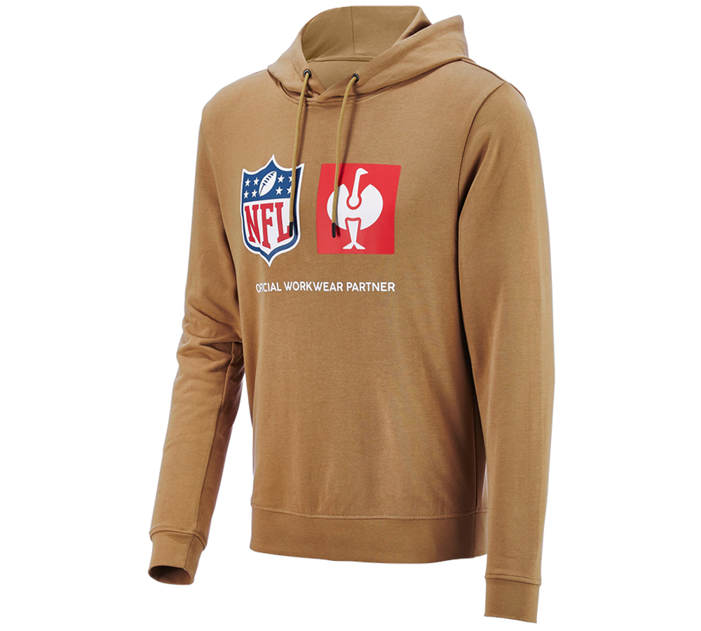 Vêtements: NFL Hoodie cotton + brun amande