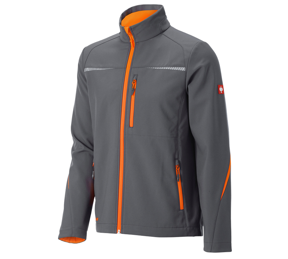 Vestes de travail: Veste Softshell e.s.motion 2020 + anthracite/orange fluo