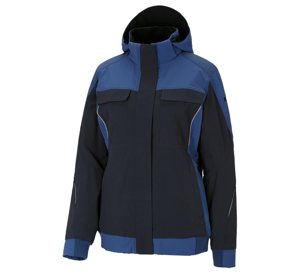 Kälte: Winter Funktions Jacke e.s.dynashield, Damen + kobalt/pazifik