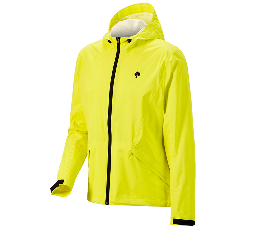 Vestes de travail: Coupe-vent light-pack e.s.trail + jaune acide/noir