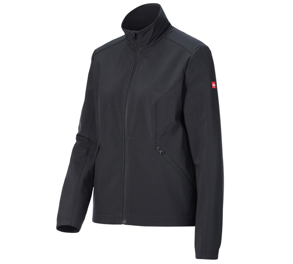 Vestes de travail: Veste Softshell e.s.trail pure, femmes + noir