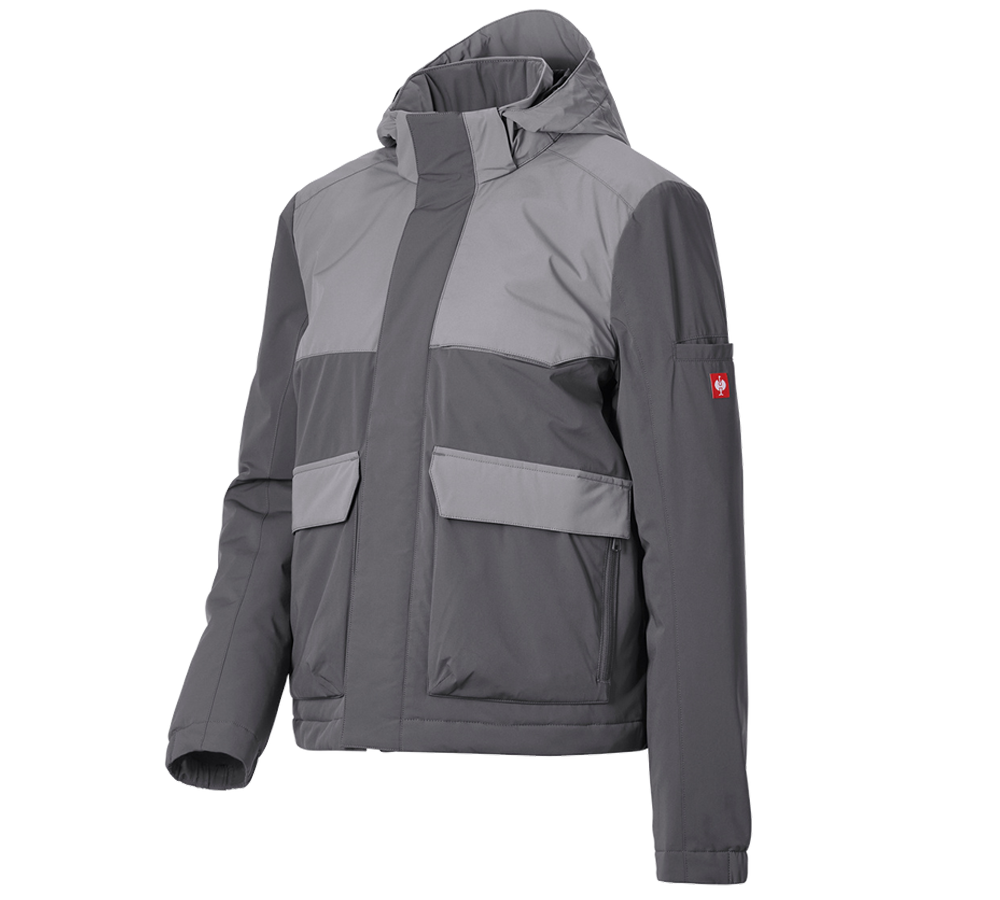 Vestes de travail: Veste d'hiver e.s.trail pure, femmes + gris carbone/gris basalte