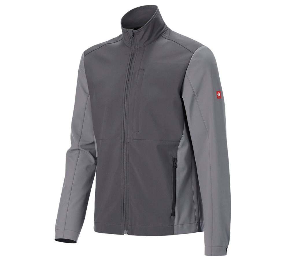 Jacken: Softshelljacke e.s.trail pure + carbongrau/basaltgrau