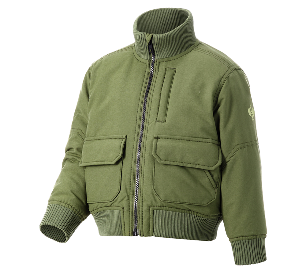 Vestes: Blouson aviateur e.s.iconic, enfants + vert montagne