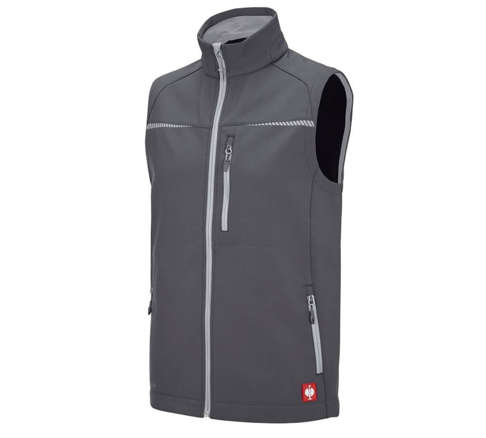 Menuisiers: Gilet softshell e.s.motion 2020 + anthracite/platine