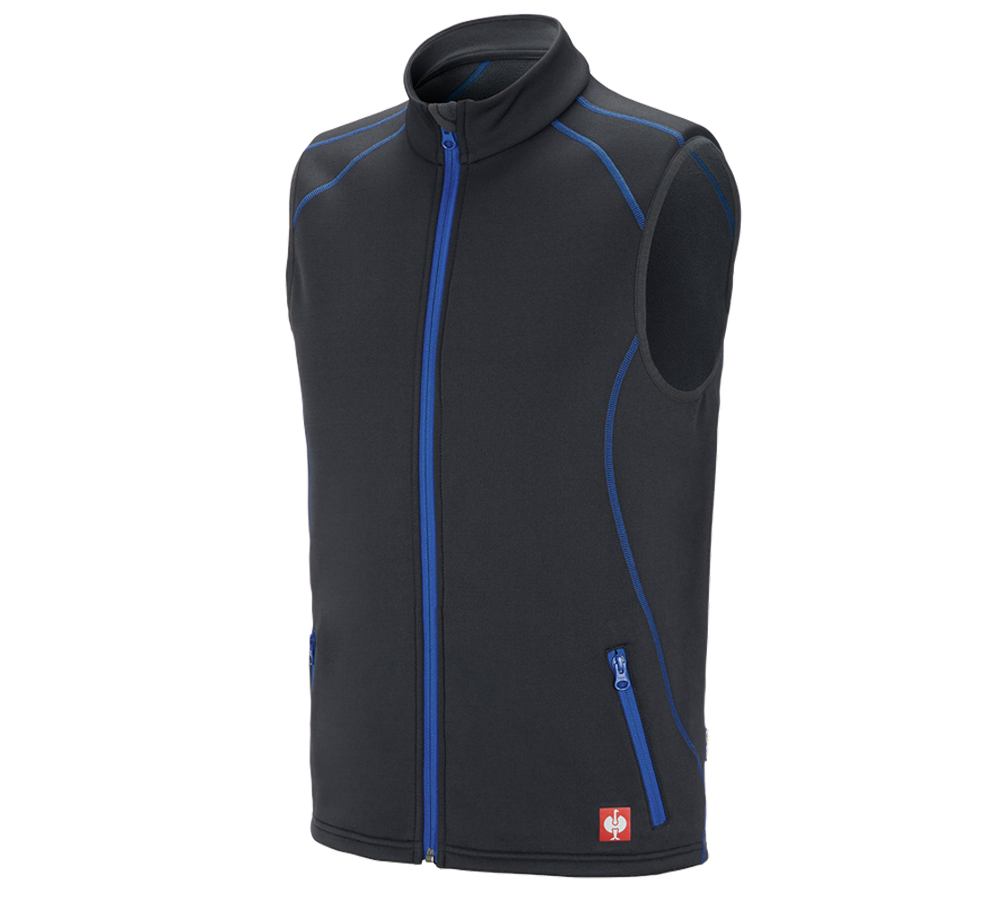 Installateurs / Plombier: Gilet thermo stretch e.s.motion 2020 + graphite/bleu gentiane