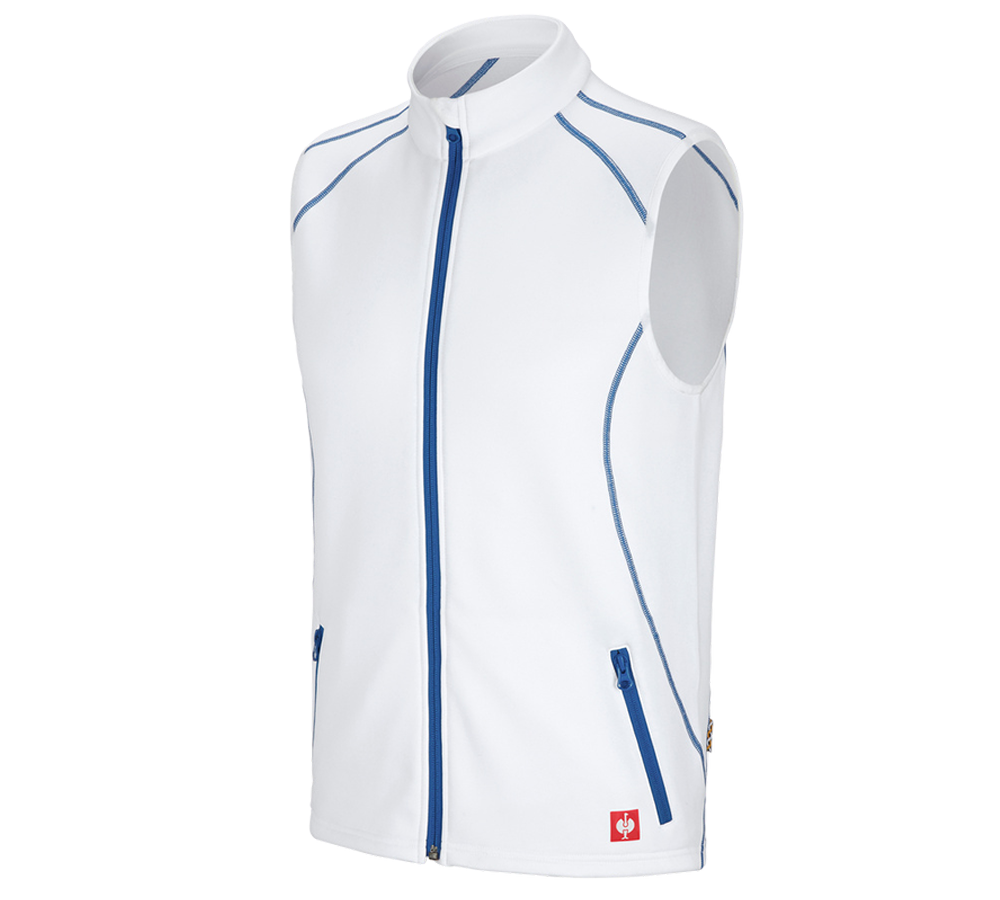 Installateurs / Plombier: Gilet thermo stretch e.s.motion 2020 + blanc/bleu gentiane