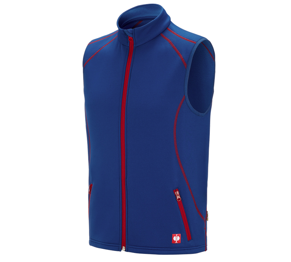 Installateurs / Plombier: Gilet thermo stretch e.s.motion 2020 + bleu royal/rouge vif