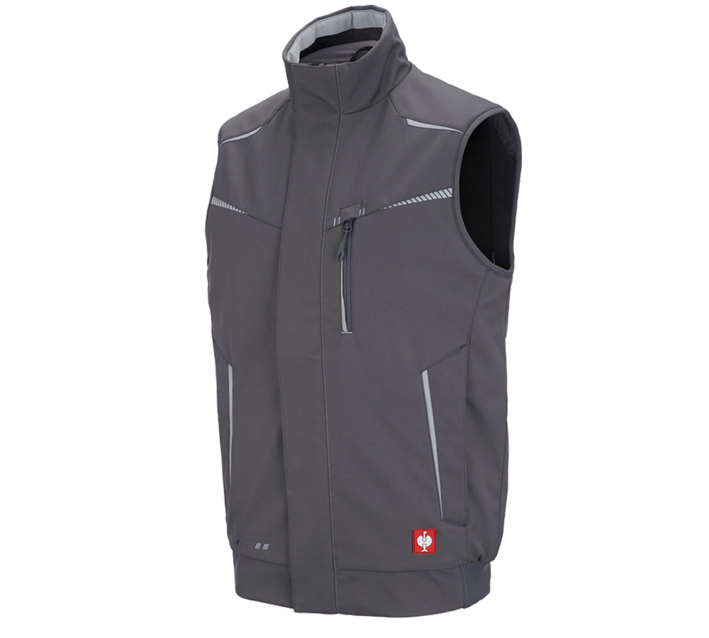 Menuisiers: Giletsoftshell d'hiver e.s.motion 2020 + anthracite/platine