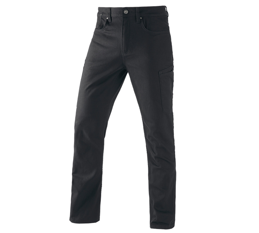 Pantalons de travail: e.s. Jeans à 7 poches + noir