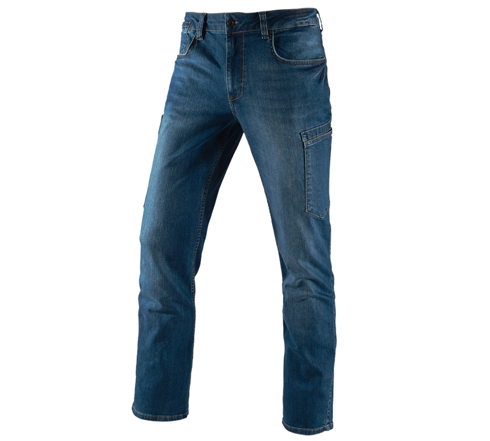 Hosen: e.s. 7-Pocket-Jeans + stonewashed