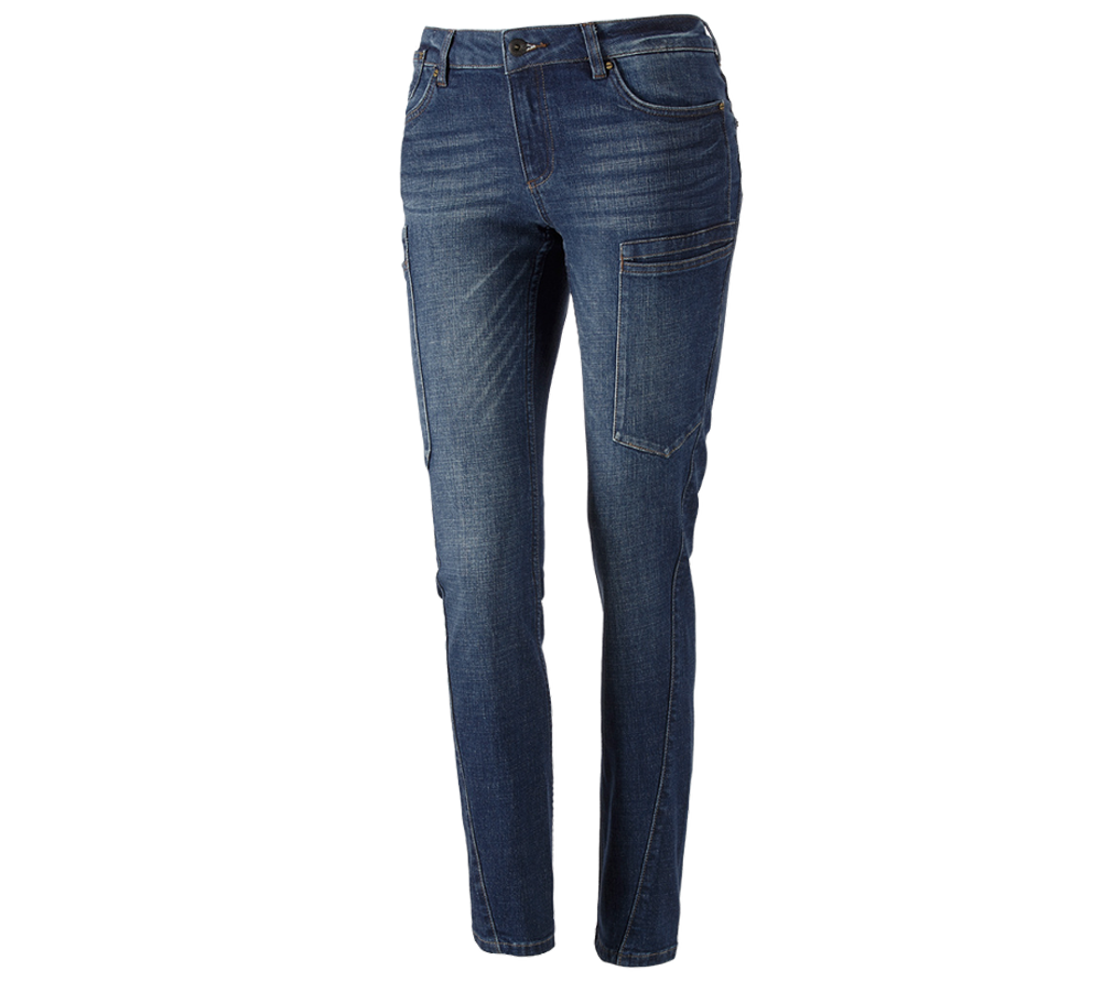 Themen: e.s. 7-Pocket-Jeans, Damen + stonewashed