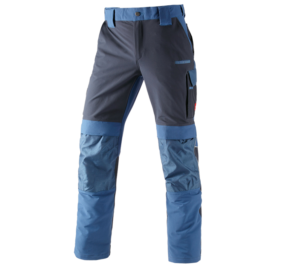 Pantalons de travail: Fonct. pantalon à taille élast. e.s.dynashield + cobalt/pacifique