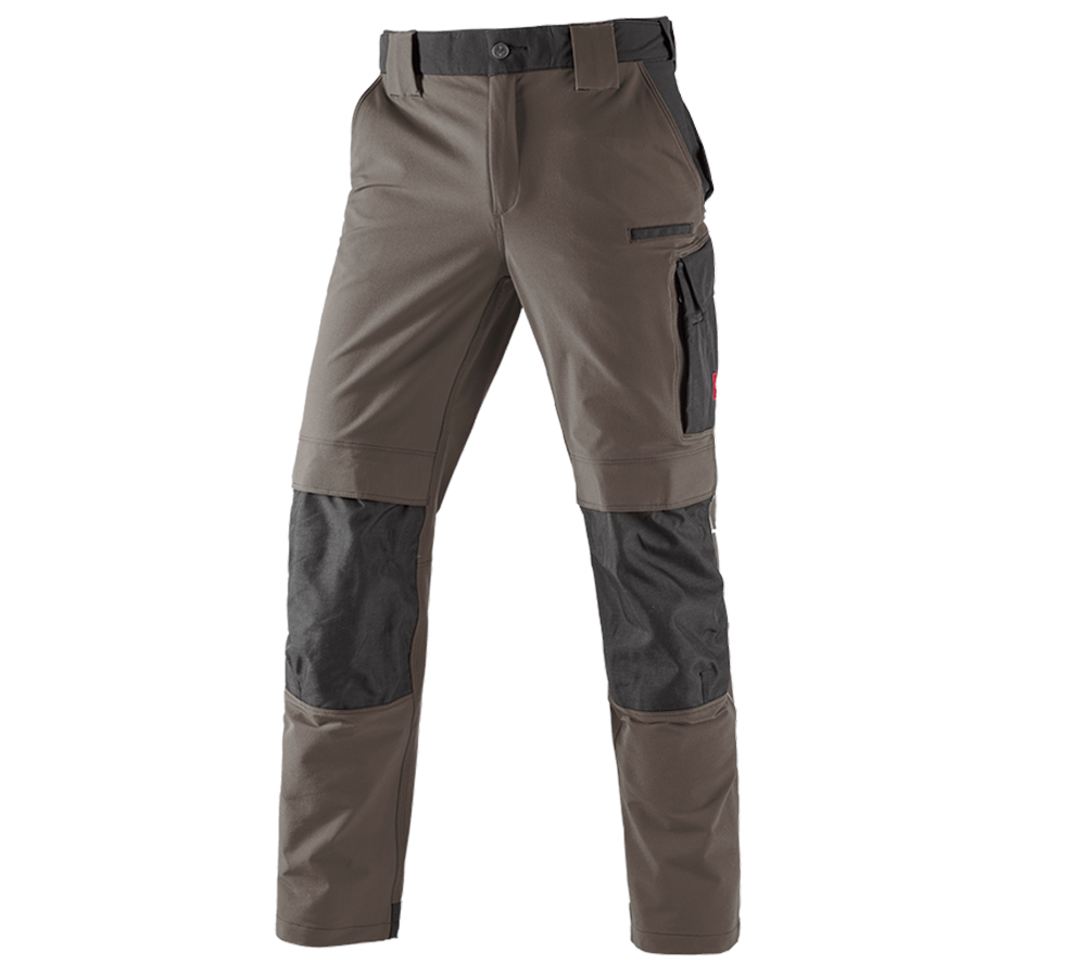 Installateurs / Plombier: Fonct. pantalon à taille élast. e.s.dynashield + pierre/noir