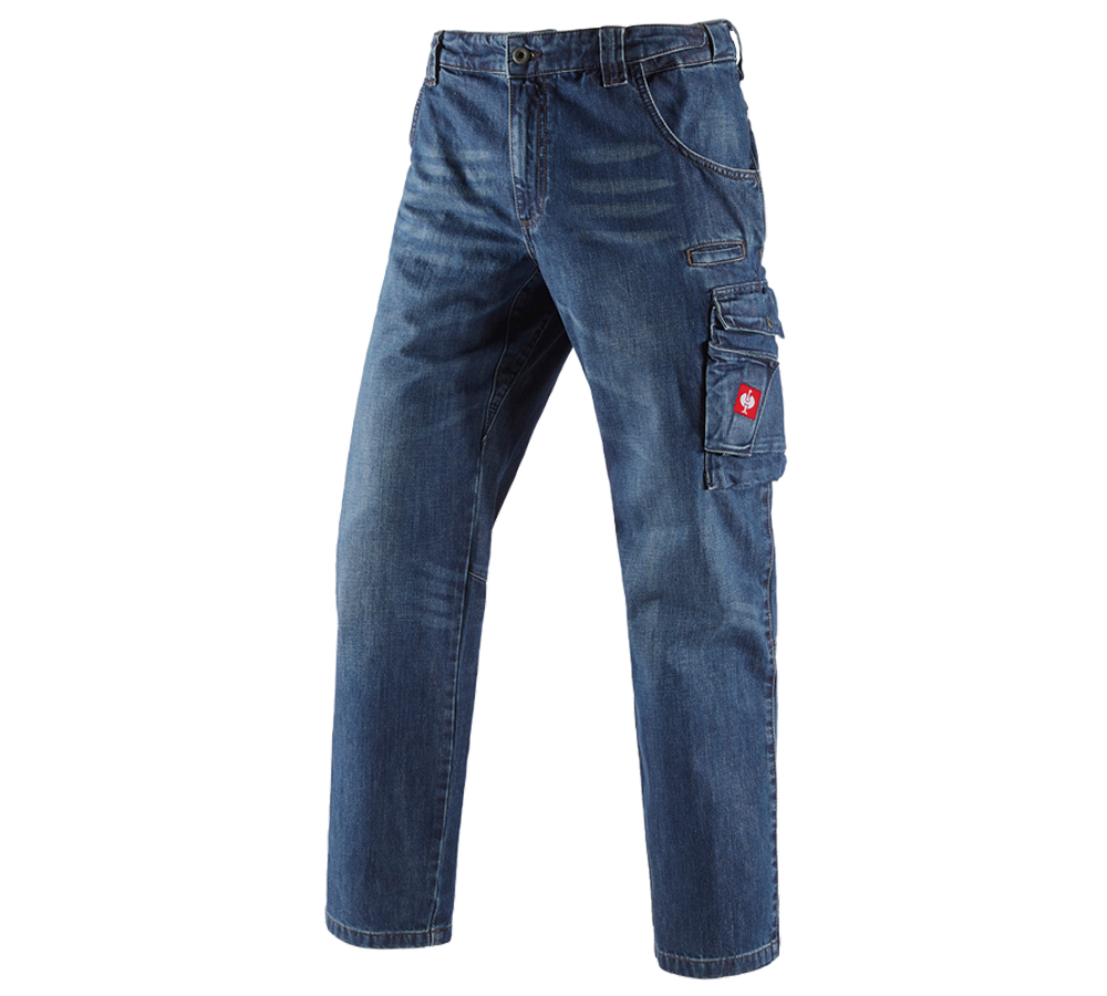Pantalons de travail: e.s. Jeans Worker + darkwashed
