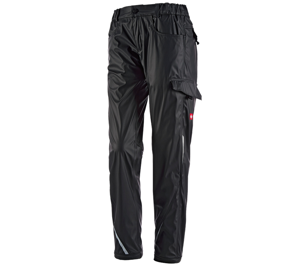 Pantalons de travail: Pantalon taille pluie e.s.motion 2020 superflex, f + noir/platine