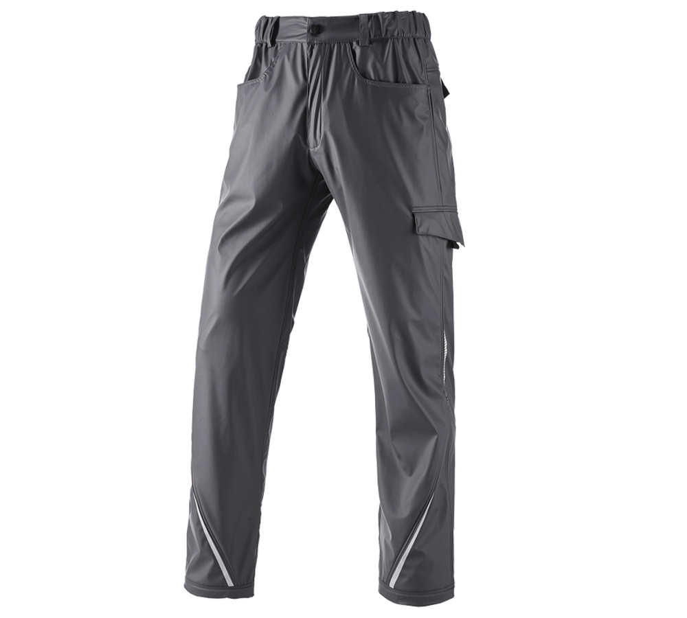 Pantalons de travail: Pantalon de pluie e.s.motion 2020 superflex + anthracite/platine