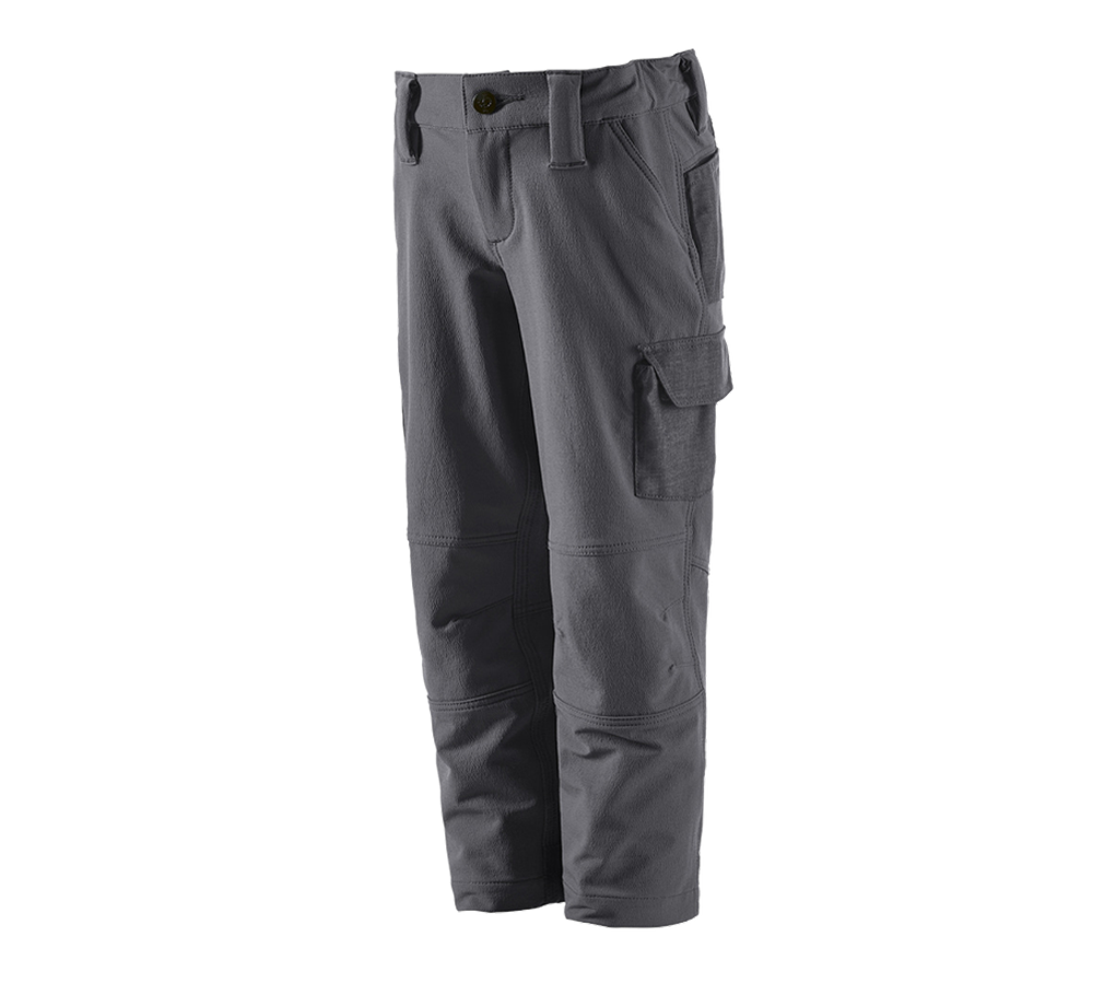 Pantalons: Fonct. pantalon Cargo e.s.dynashield solid,enfants + anthracite