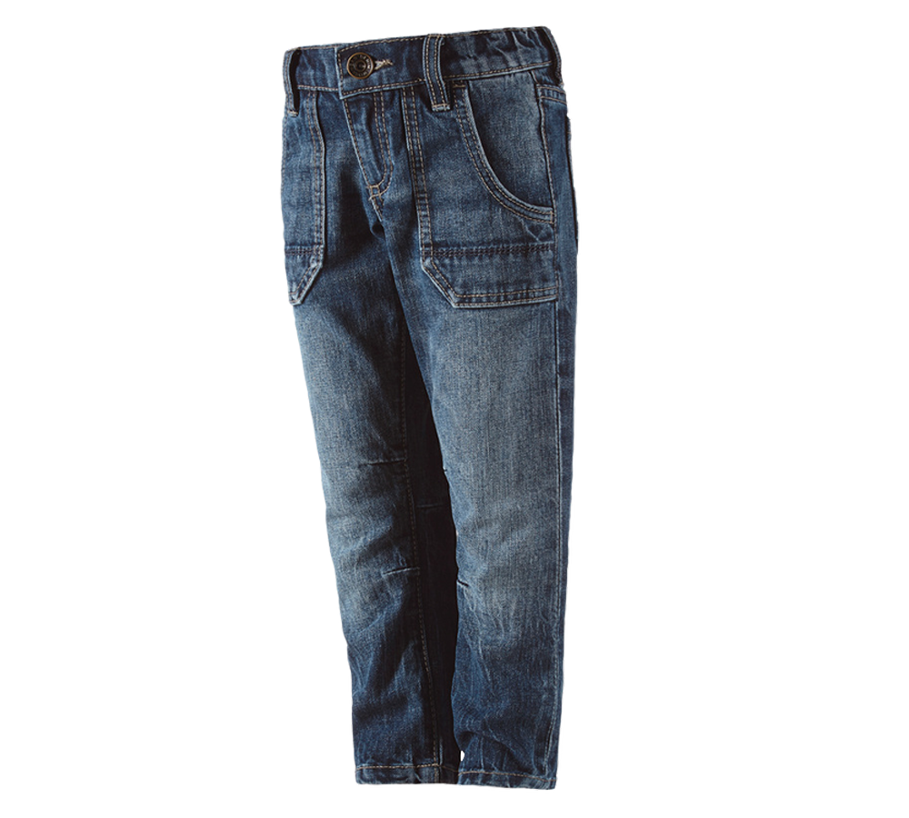 Pantalons: e.s. Jeans POWERdenim, enfants + stonewashed