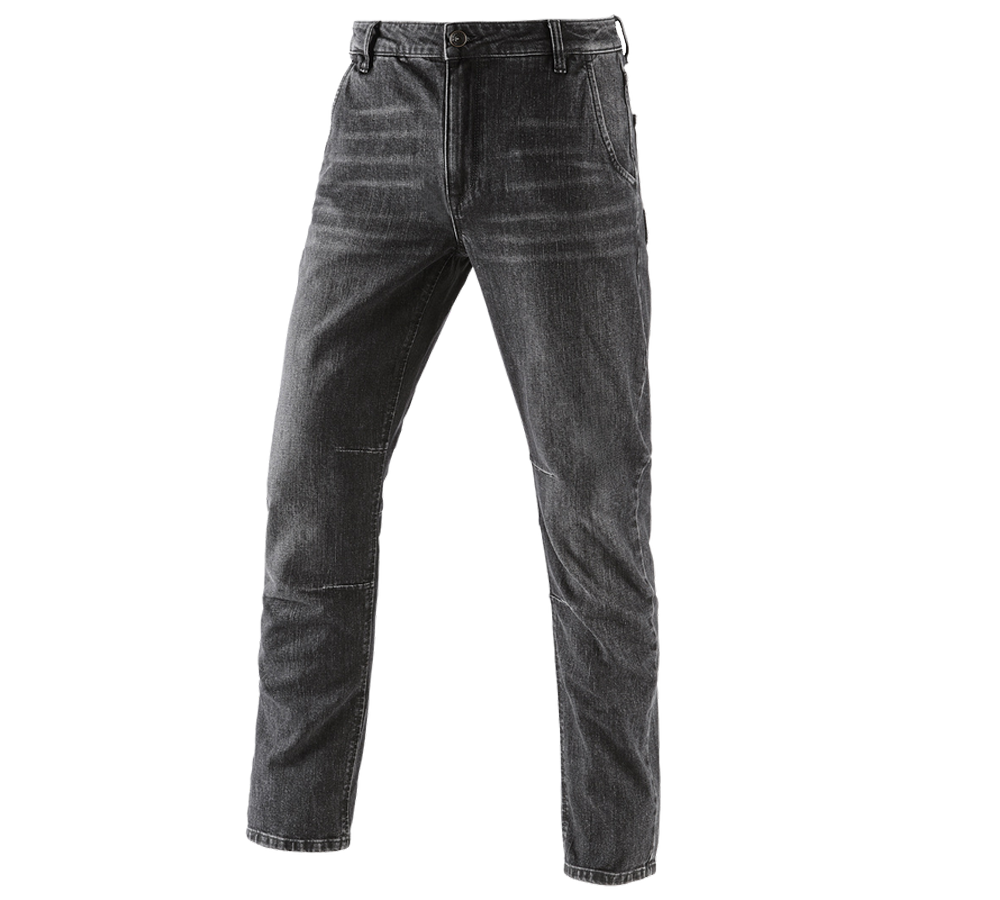 Thèmes: e.s. Jeans à 5 poches POWERdenim + blackwashed
